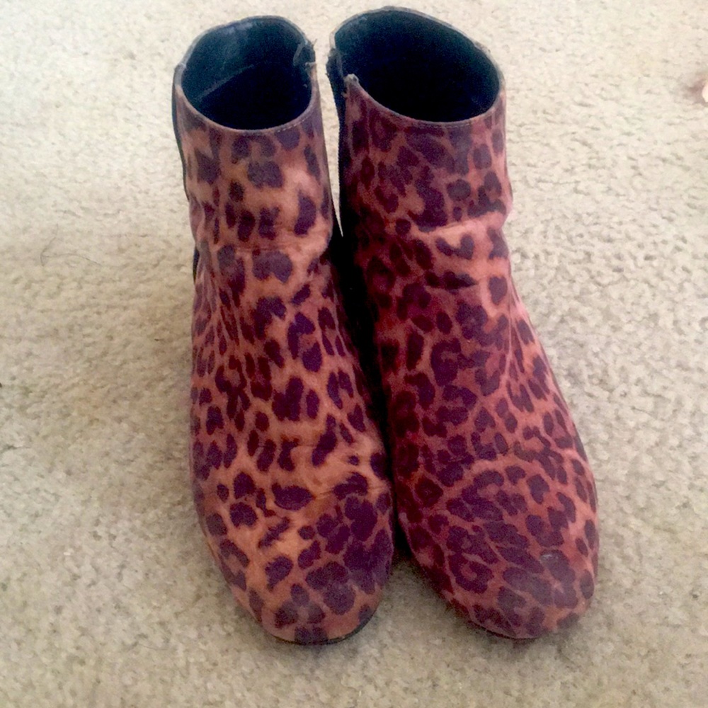 Leopard Print Booties
